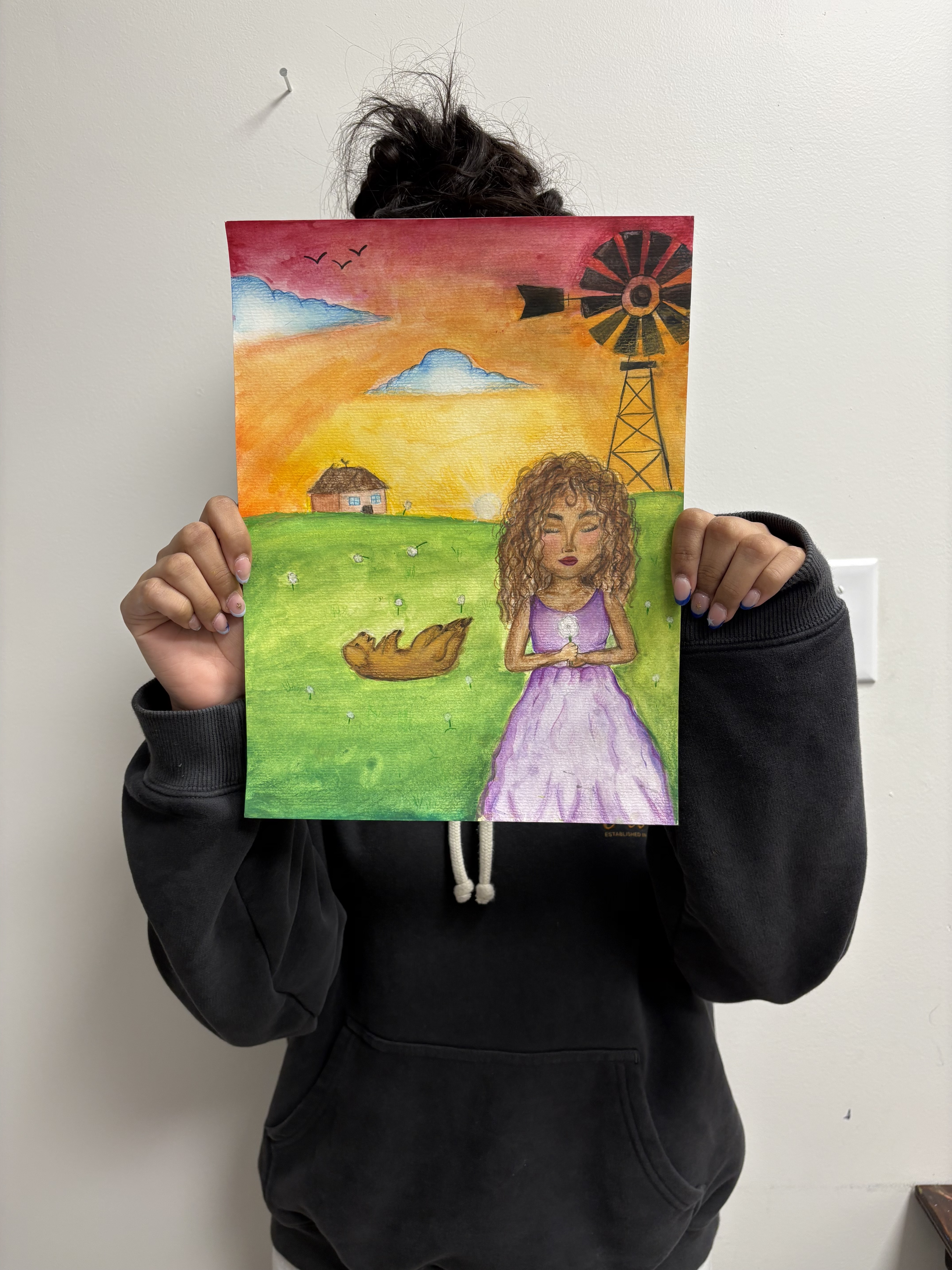 Acrylic by student at Synergy Music Academy in Brampton