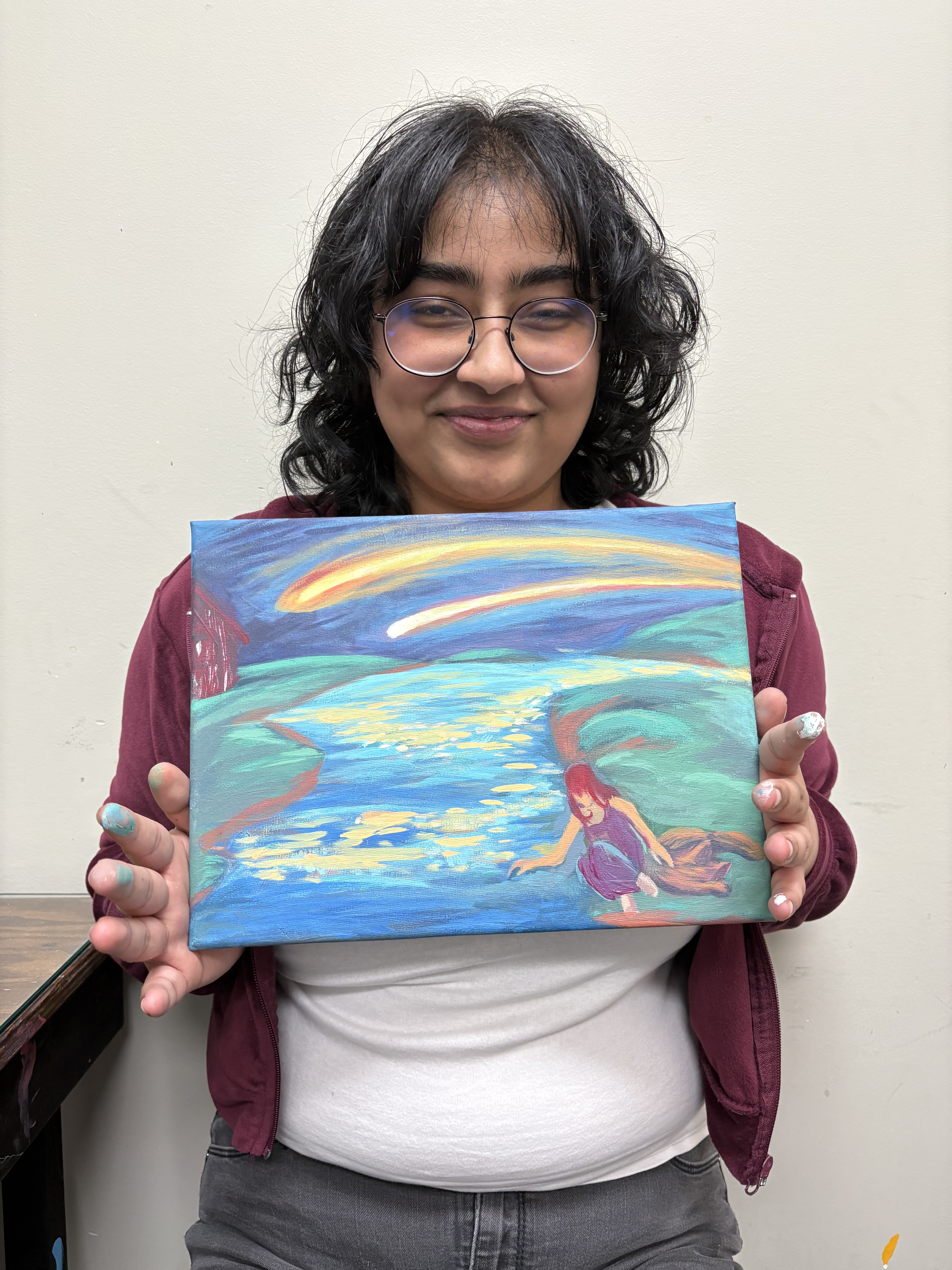 Acrylic by student at Synergy Music Academy in Brampton