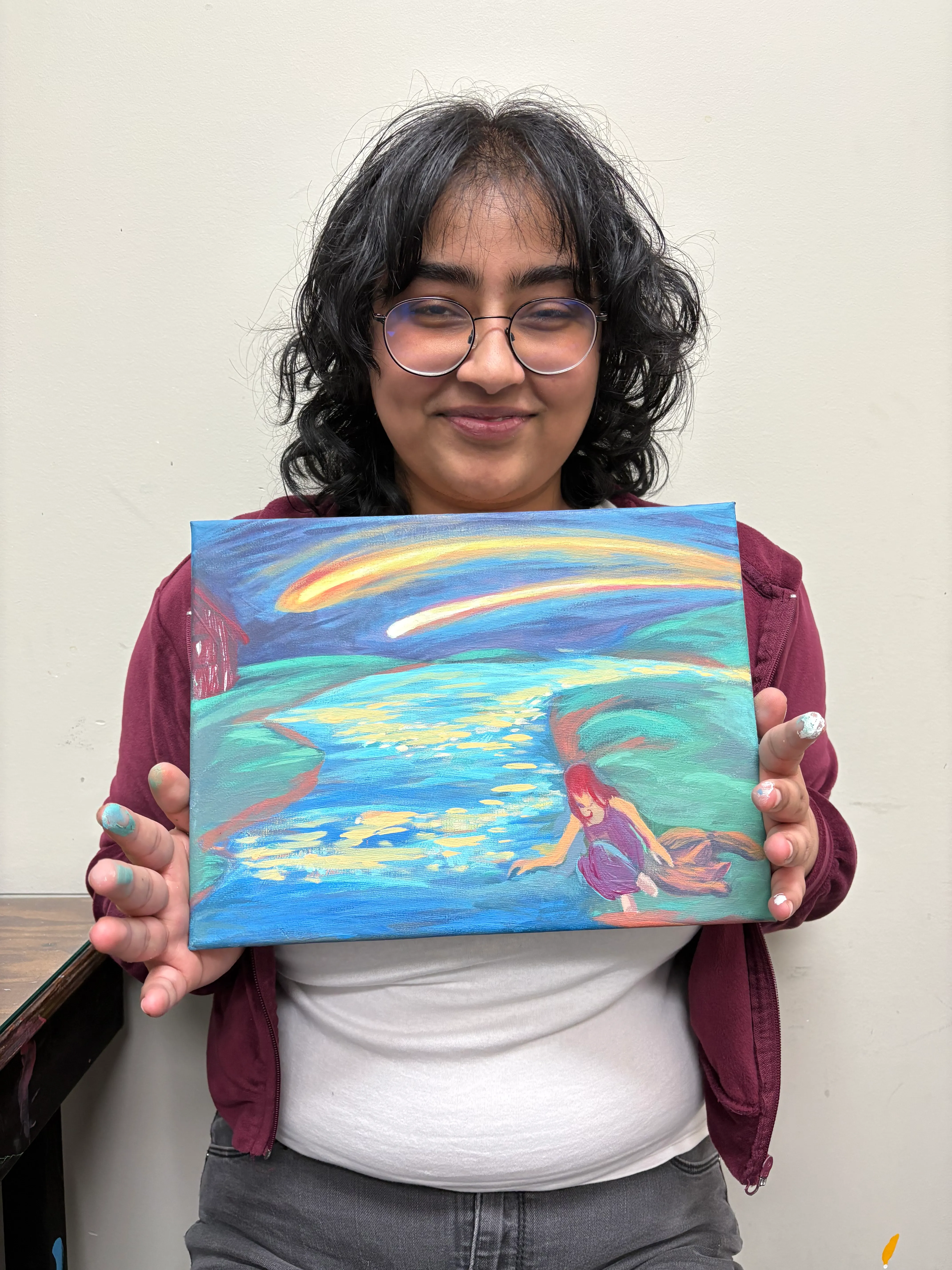 Acrylic by student at Synergy Music Academy in Brampton