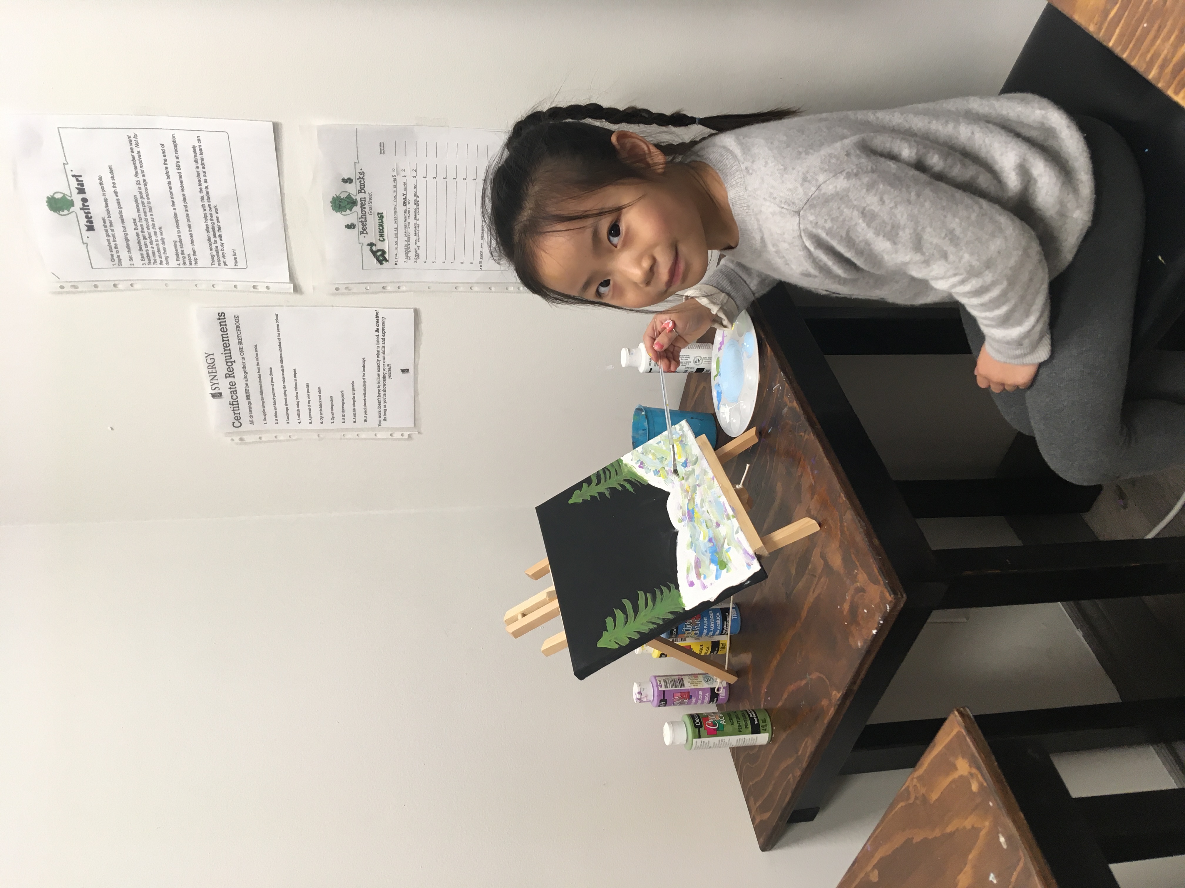 Young artist at Synergy Music Academy in Brampton